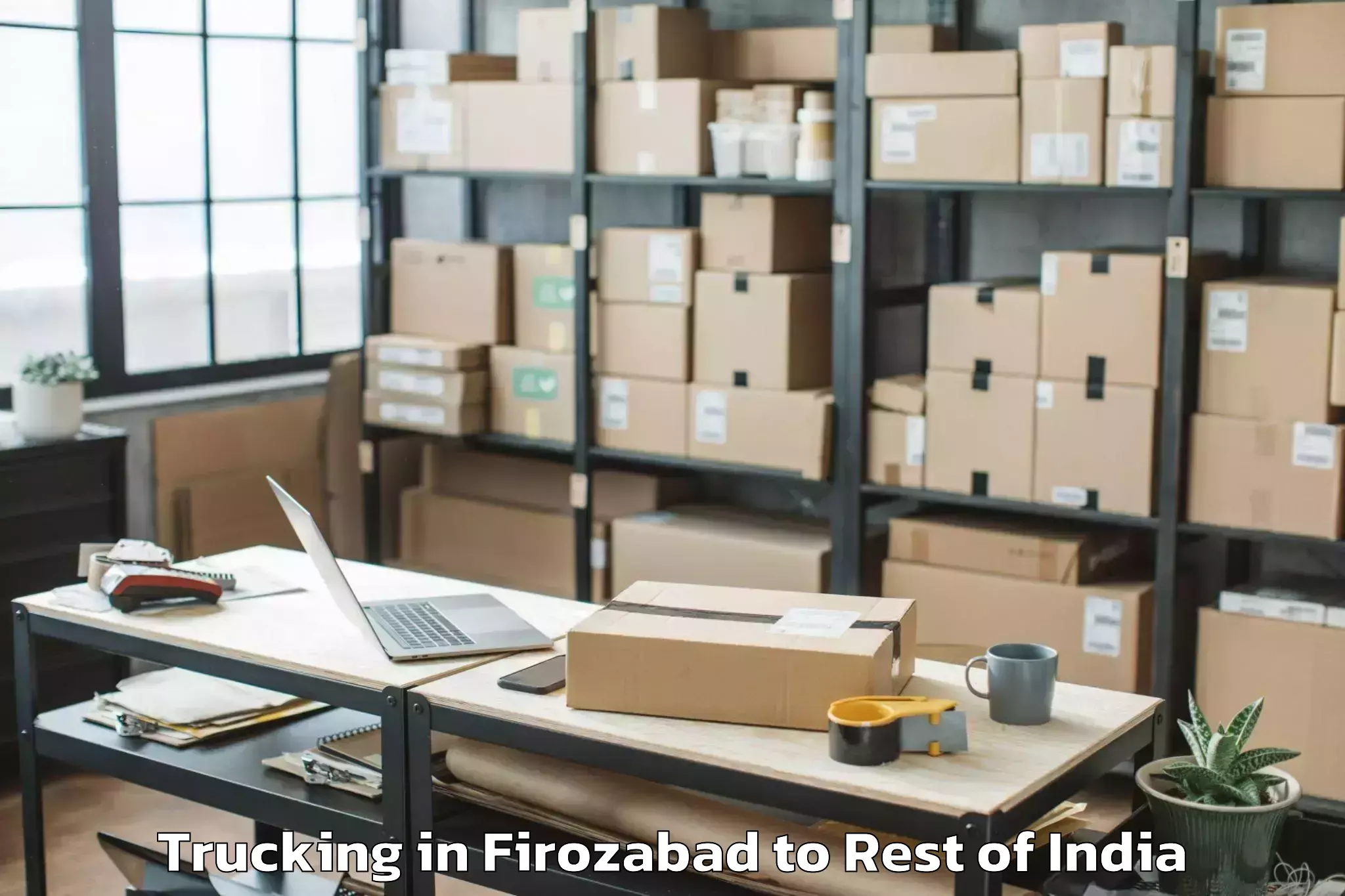 Top Firozabad to Chilkoor Trucking Available